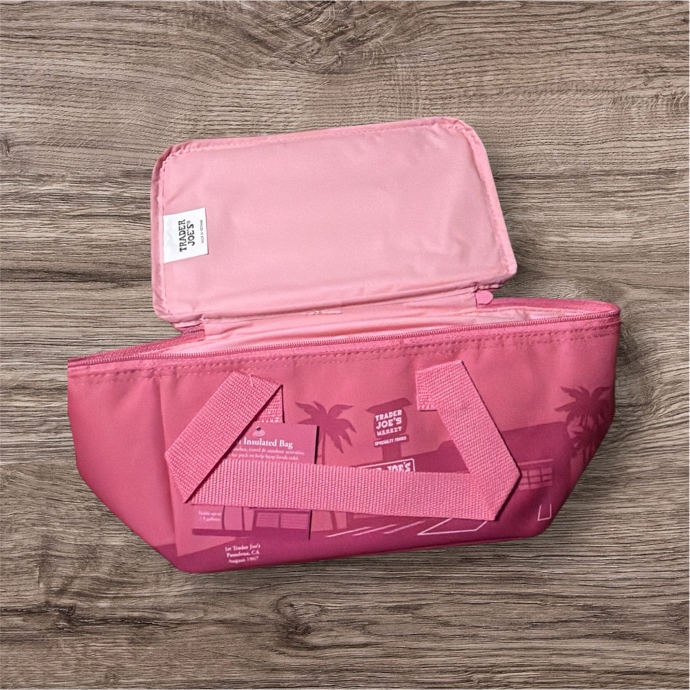 NEW Trader Joe’s Pink Insulated Bag